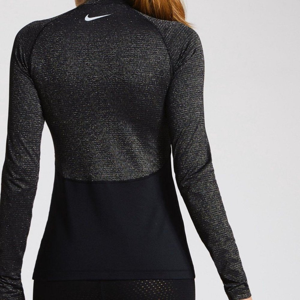 Nike Pro Warm Sparkle Long-Sleeve Top Sz M - Picture 4 of 7